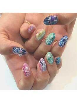 グラマラス アンジェアイ 荻窪店(glamourous ange eye)/カラフルネイル