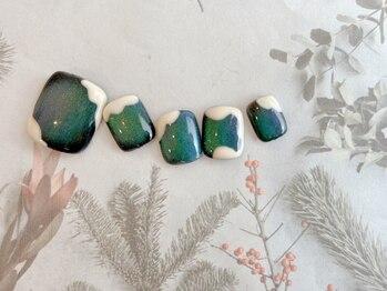 ネイルサロン&スクール ジーナ(GINA)/もこもこ雪ネイル