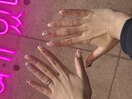 カラフルビジューネイル