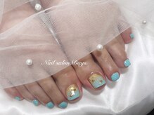 ネイルサロン デイズ 三好丘店(Days)/フット親指2025 ブルースター