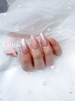リノズネイルサロンプラス(Lino's Nail Salon +)の写真/大人女性に人気の実力派サロン！【ご新規様◇ワンカラー/ラメグラ￥4500】美フォルム×長持ちの高技術♪