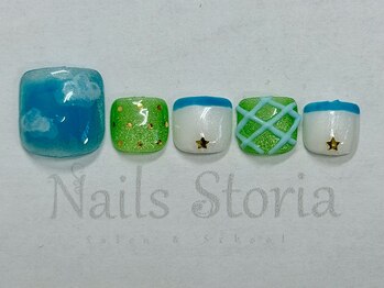 ネイルズ ストーリア(Nails Storia Salon&School)/9500円/定額フットアートC