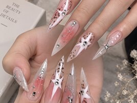 チーク¥夏¥梅雨ネイル
