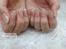 サンネイルズ(sun nails)/ガラスフレンチ