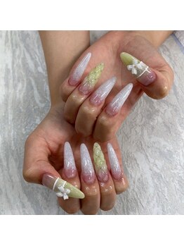 スカルプ4本アート　Lまで