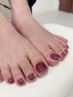 【Nail】 ラメワンカラー◇FOOT　　¥4500