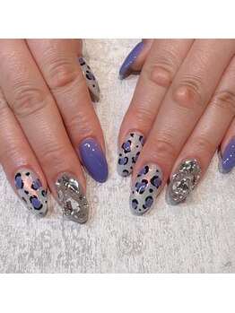 ビューティマーケット アングゥ(BEAUTY MARKET ungu)/レオパードネイル