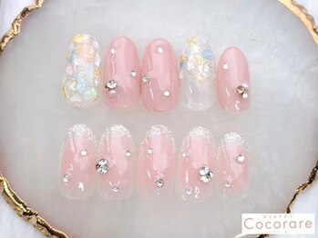 ココラーレ(cocorare)の写真/《パラジェル導入》オフィスでも映えるデザイン豊富♪きれいめ～ニュアンスネイルまで幅広く楽しめます＊