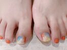 夏にピッタリ!オレンジネイル