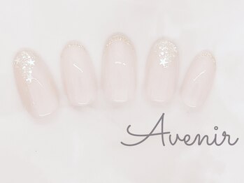 アヴィニール 表参道(Avenir)/ピンクラメ×スターホロネイル