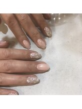 アンバー(Amber)/ドライフラワー埋め込みアート☆