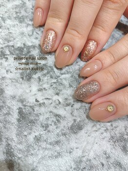 プライベート ネイルサロン マーマ(murmur)/キラキラワンカラー