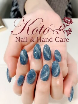 コト(KOTO)/マグネット/青/ラメ/シンプル