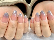 ネイルサロン オー(Oh!)/お爪の補強＋ラメグラデーション