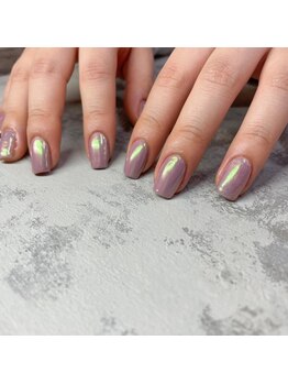 オーロラ ミラーネイル