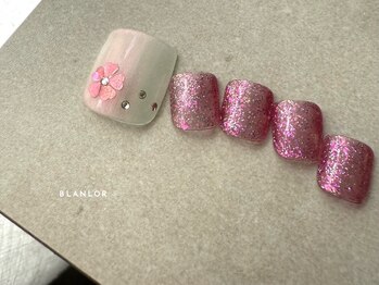 ブランロール 中目黒店(Blanl'or)/ホログラムフラワーネイル