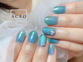 アクロネイル アンド アイ(ACRO NAIL&EYE)/ブルーマグネットネイル