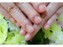 プルミエ ネイル(Premier Nail)/ふんわりピーチピンクフレンチ