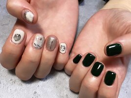 アシメニュアンスネイル