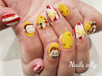 ネイルズアリー 立川店(Nails ally)/3Dネイル×キャラクター×バナナ