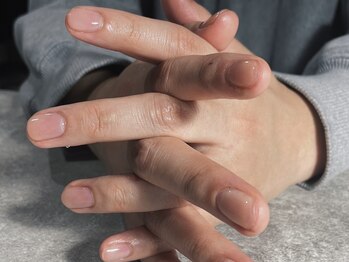 オムネイル 渋谷(HOMME NAIL)/クリアジェル【メンズネイル】