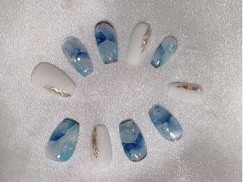 ミューズ ミューズ(Muse Muse)/ブルー大理石オーダーチップ