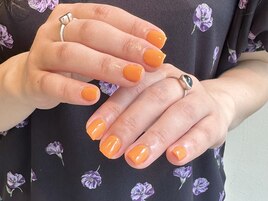オレンジネイル　パラジェル