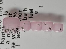 ジェミーネイル エビス(Jemiy nail ebisu)/シンプル星ホロフット9480yen