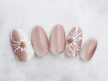 ホクレア(Hokule'a)/手描きフラワー