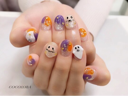 2025年冬】おばけのネイルデザイン集｜人気順｜ホットペッパービューティー 