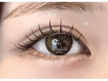 レース アドラブル 下北沢(lace adorable)/□フラットラッシュ100本