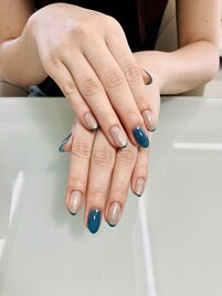 シルバー×ブルー