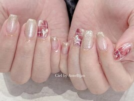 ニュアンスチェックネイル