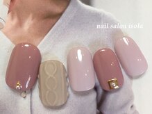ハウスアンドアイラッシュ ネイル(House&eyelash nail)/大人可愛いニットネイル