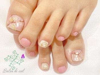 サロンドシエル(salon de ciel)/大理石ネイル