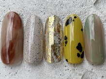 フリークネイル(FREAK Nail)/シンプル秋アニマルアート ¥8500