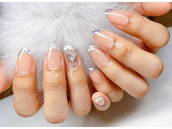 ベルネイル(Belle Nail)/クリアガラスフレンチ