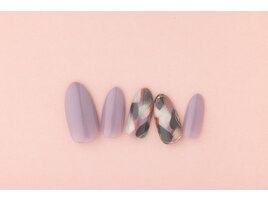 パープルニュアンスネイル