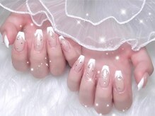 ベルグローアルファネイル(BELLE GROW ALPHA NAIL)/白フレンチネイル