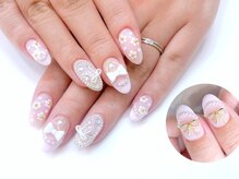 ネイルコレクション ピンク(Nail Collection Pink)/ジェルアート放題★量産：リボン