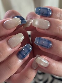 チェックネイル