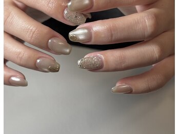 メヘリオ ネイル(Meherio nail)の写真/<持ち込みデザイン大歓迎!>こだわりたくさん大人可愛いネイルはMeherioにお任せ下さい◎ご新規様オフ無料♪