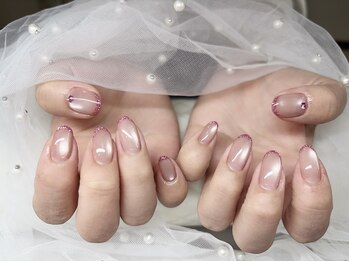エンシンサロン(Enshin Salon)/マグネット＋フレンチネイル