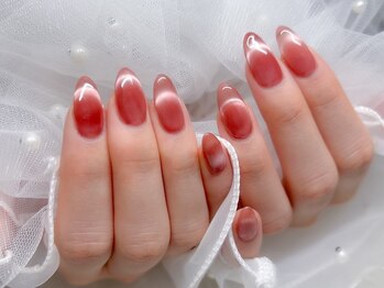 アレゴ ネイル(Allergo nail)の写真/長さ出しで憧れのロングネイルを叶える◎輝く指先をサポートします