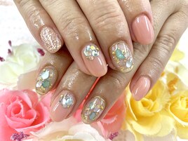 [中村]キラキラシェルネイル☆