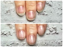ネイル エミュ(nail e'mu)の雰囲気（3ヶ月で広がって生えていた爪もスラッと縦長爪に変わります。）