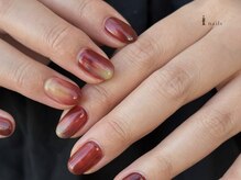 アイネイルズ 吉祥寺店(I nails)/りんご秋ボルドーネイル