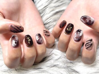 アンジュ(Ange)/大人バレンタイン/チョコネイル