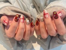 シェリーラメール 渋谷(cherielamer)/チェックネイル