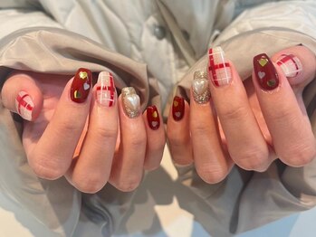シェリーラメール 渋谷(cherielamer)/チェックネイル